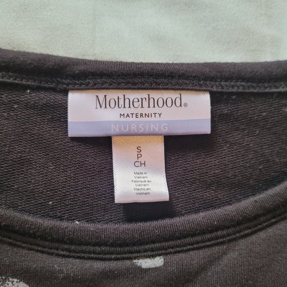 Small Motherhood Maternity Long Sleeve Nursing Sweater - Picture 6 of 8